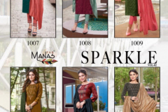 Manas Fab Sparkle Vol 2 Kurti With Dupatta Collection Design 1007 to 1012 Series (8)