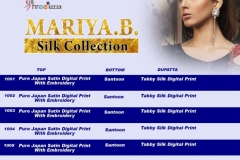 Maria B Silk Collection Pure Japan Satin Shree Fabs Sutis 4