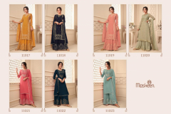 Maskeen Ji Afrozeh Palazzo Salwar Suit Design 11017 to 11023 Series (12)