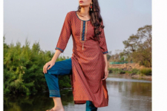 Mayree India Breezy Rayon With Hand Work Kurti Collection Design 001 to 010 Series (8)