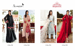 Megha Export By Majestic Serene Pakisthani Suits Faux Georgette Design 701 to 704