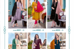 Mittoo Antra Rayon Wrinkle Kurti With Bottom & Dupatta Collection Design 4001 to 4006 Series (10)