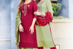 Mittoo Lifestyle Vol 2 Viscose Kurti With Pant & Dupatta Collection Design 7013 to 7018 Series (1)