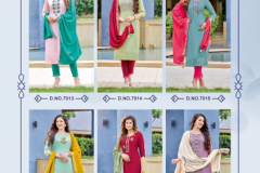 Mittoo Lifestyle Vol 2 Viscose Kurti With Pant & Dupatta Collection Design 7013 to 7018 Series (9)