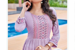 Mittoo Sargam Wrinkle Rayon Embroidered Kurti Collection Design 1001 to 1006 Series (8)