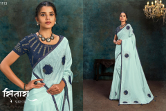 Moh Manthan 21105 Series Mahotsav Designer Saree Silk Georgette Design 21105 to 21117 11