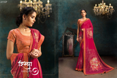 Moh Manthan 21105 Series Mahotsav Designer Saree Silk Georgette Design 21105 to 21117 4