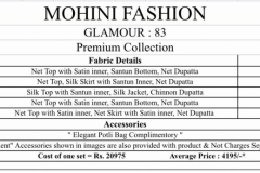 Mohini Fashion Glamour Vol 83 Premium Collection Design 83001 to 83005 5