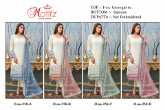 Motifz D.No. 258 Georgette Designer Pakistani Salwar Suits Design 258A to 258D Series (5)