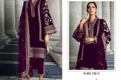 Motifz Fashion D.No. 132 Velvet Designer Pakistani Salwar Suits Design 132 to 132C Series (1)