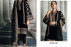 Motifz Fashion D.No. 132 Velvet Designer Pakistani Salwar Suits Design 132 to 132C Series (4)