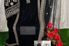 Motifz Fashion D.No. 132 Velvet Designer Pakistani Salwar Suits Design 132 to 132C Series (6)