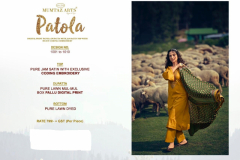 Mumtaz Arts Patola Pure Jam Sattin Suits Design 1001 To 1010 Series (15)