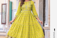 Myrie India Flairy Vol 4 Rayon Anarkali Style Kurti Collection Design 401 to 408 Series (8)