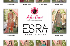 Nafisa Cotton Esra Karachi Suits Vol 3 Pure Soft Cotton Pakistani Suits Collection Design 3001 to 3010 Series (2)