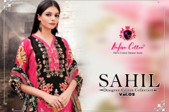 Nafisha Cotton Sahil Designer Cotton Collection Vol 05 Pakisthani Suits 5001 to 5010 Series (1)