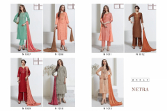 Neha Fashion Netra Silk Chiffon Suits Design N-1007 to 1013