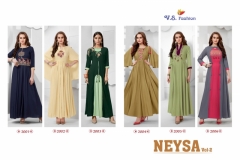 Neysa Vol 2 V S Fashion Rayon Kurtis 8