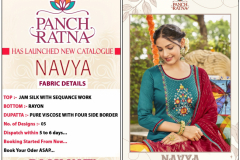 Panch Ratna Navya Silk Salwar Suit Design 11491 to 11495 Series (3)