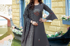 Parra Studio Chunnri Vol 04 Muslin With Khatli Work Kurti With Dupatta Design 1001 to 1008 10