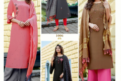 Parra Studio Chunnri Vol 04 Muslin With Khatli Work Kurti With Dupatta Design 1001 to 1008 11