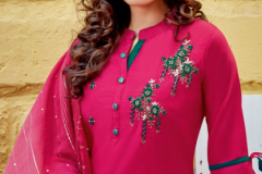 Parra Studio Chunnri Vol 04 Muslin With Khatli Work Kurti With Dupatta Design 1001 to 1008 3