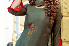 Parra Studio Chunnri Vol 04 Muslin With Khatli Work Kurti With Dupatta Design 1001 to 1008 9