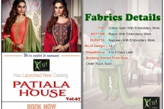 Patiala House Vol-67 Kessi Fabrics Pure Cotton Satin Suits 10