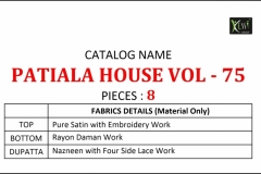 Patiala House Vol 75 Kessi Fabric 5271 to 5278 Series 9