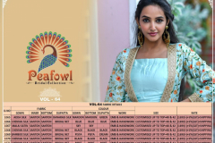 Peafowl Bridal Collection Vol 64 Bridal Gown Net Banarasi Silk Design 1065 to 1072