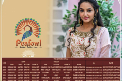 Peafowl Vol 61 Women Wear Bridal Gown Net Banarasi Silk Design 1058 to 1064 9
