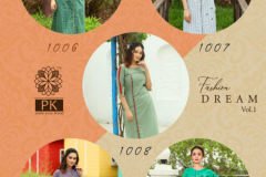 PK Fashion Dream Vol 01 Rayon & Cotton Jacquard Design 1001 to 1010 2