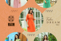 PK Fashion Dream Vol 01 Rayon & Cotton Jacquard Design 1001 to 1010 7
