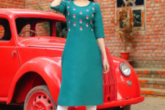 PK Fashion Rainbow Vol 03 Heavy Cotton With Embroidery Fancy Long Kurti 3011 to 3021 Series (9)