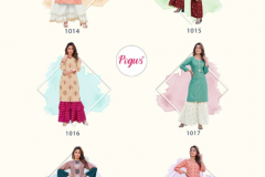 Pogws Privivah Vol 01 Reyon Cotton Kurti With Bottom Design 1014 to 1019 Series (8)