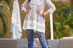 Poonam Designer Digital Chikan Pure Cotton Tunic Collection Design 1001 to 1008 Series (2)