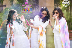 Poonam Designer Holi Cotton Kurti With Pant & Dupatta Collection Design 1001 to 1008 Series (3)
