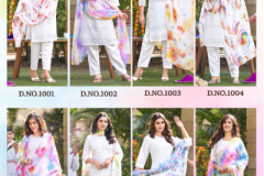 Poonam Designer Holi Cotton Kurti With Pant & Dupatta Collection Design 1001 to 1008 Series (8)