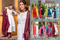 Poonam Designer Kiasa Vol 03 Rayon Print Aanarkali Kurti With Dupatta Collection Design 1001 to 1008 Series (3)