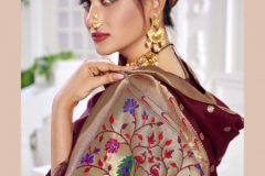 Poonam Designer Paithni Silk Gown With Dupatta Collection Design 1001 to 1006 Series (1)