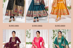 Poonam Designer Paithni Silk Gown With Dupatta Collection Design 1001 to 1006 Series (2)