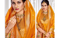 Poonam Designer Paithni Silk Gown With Dupatta Collection Design 1001 to 1006 Series (8)