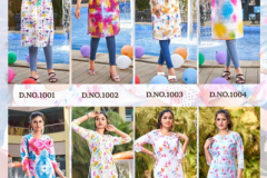 Poonam Designer Pool Party Cotton With Digital Print Kurti Collection Design 1001 to 1008 Series (3)