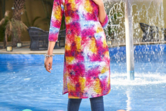 Poonam Designer Pool Party Cotton With Digital Print Kurti Collection Design 1001 to 1008 Series (6)
