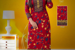 Poorvi Designer Pasmina Vol 01 Printed Woolen Kurtis Design 1001 to 1010 9