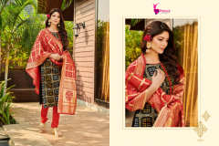 Prince Textiles Banarasi Vol 01 Bandhani Jacquard Design 1001 to 1004 1