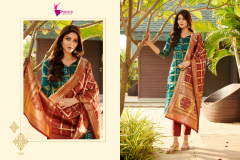 Prince Textiles Banarasi Vol 01 Bandhani Jacquard Design 1001 to 1004 3