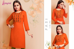 Psyna Pari Vol 07 Reyon Kurtis Design 701 to 710 5