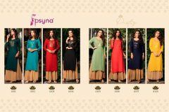 Psyna Pastry Reyon Sequence Embroidery Fancy Kurti Design 1001 to 1008 Series (12)