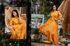 Psyna Phool Vol 4 Cotton Cambric Long Gown Kurti Style Collection Design 4001 to 4006 Series (3)